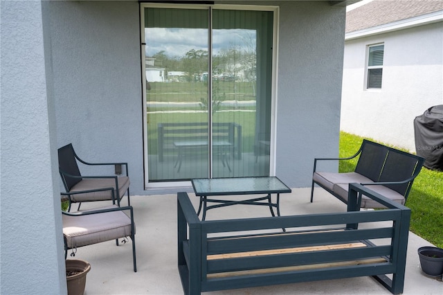 view of patio / terrace featuring outdoor lounge area