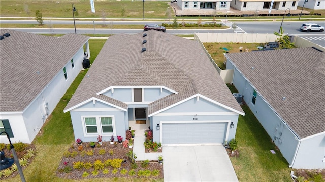 bird's eye view featuring a residential view