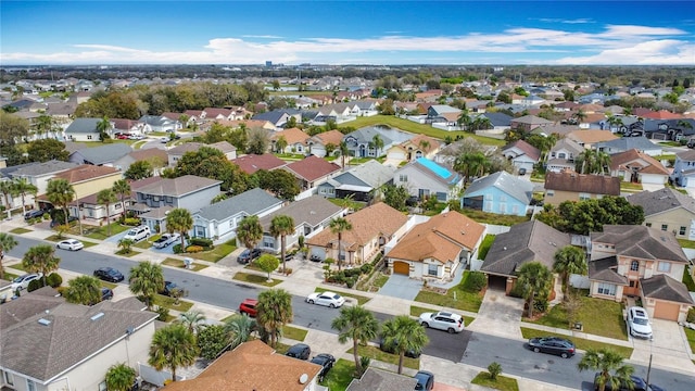 aerial view featuring a residential view