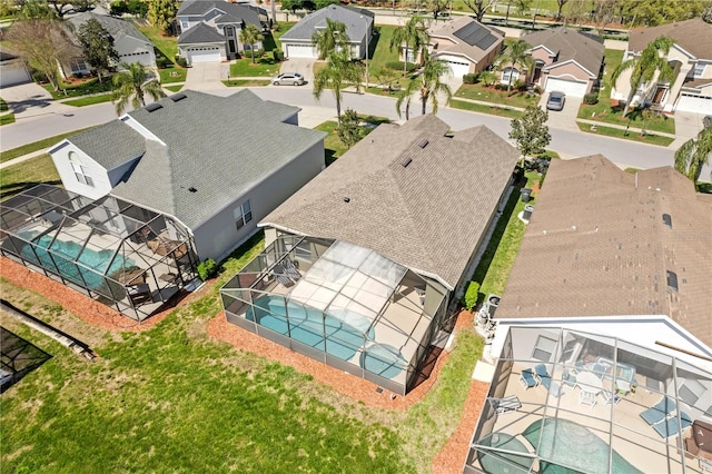 bird's eye view featuring a residential view