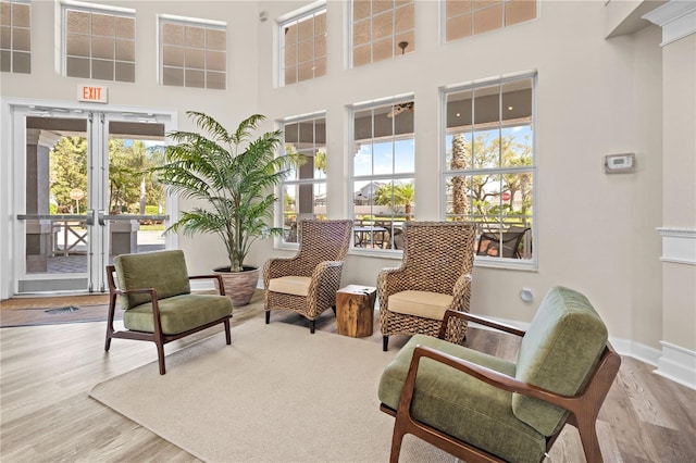 view of sunroom / solarium