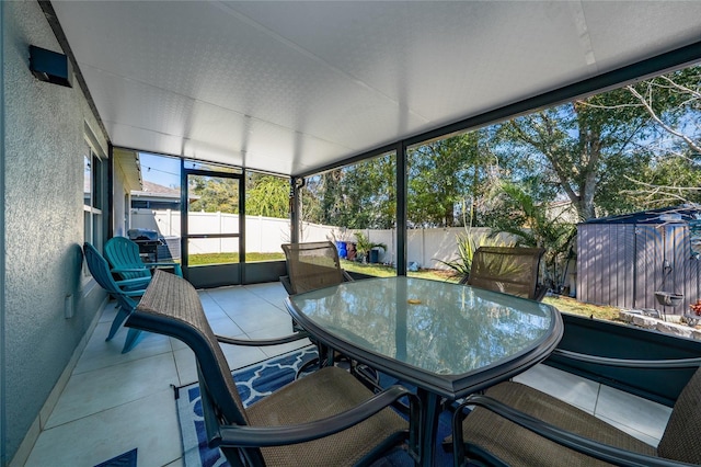 view of sunroom / solarium