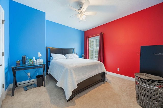 1686 Shadowmoss Cir, Lake Mary, FL 32746 - bedroom featuring carpet floors, baseboards, and a ceiling fan