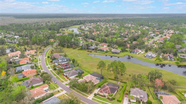 1686 Shadowmoss Cir, Lake Mary, FL 32746 - view of property location with nearby suburban area, a nearby body of water, and a heavily wooded area