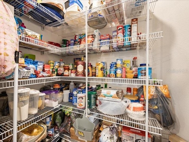 view of pantry