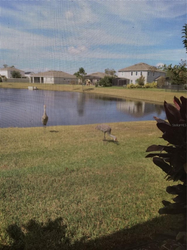 view of water feature