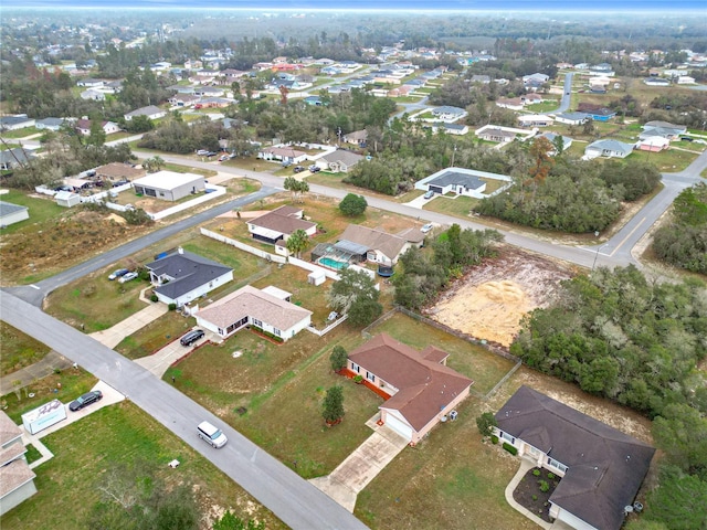 bird's eye view featuring a residential view