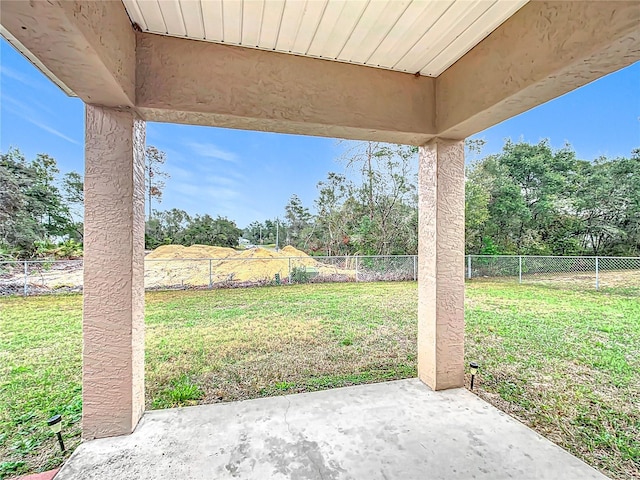 view of patio / terrace with a fenced backyard