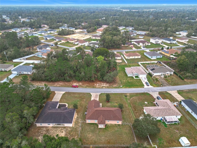 drone / aerial view with a residential view