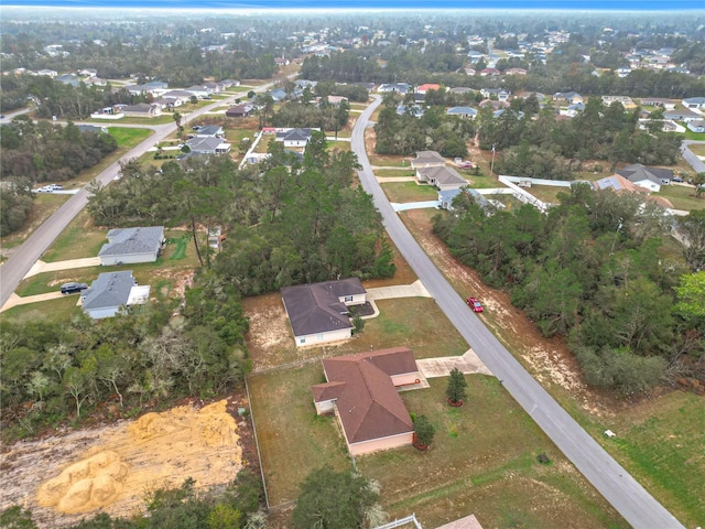 bird's eye view featuring a residential view