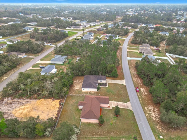 drone / aerial view with a residential view