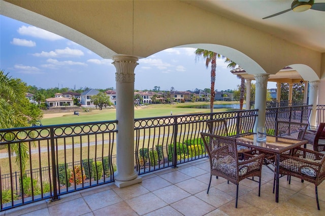 view of patio / terrace featuring a balcony