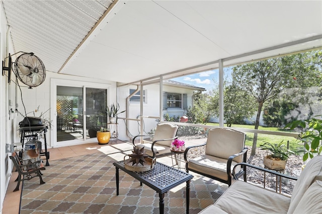 view of sunroom / solarium