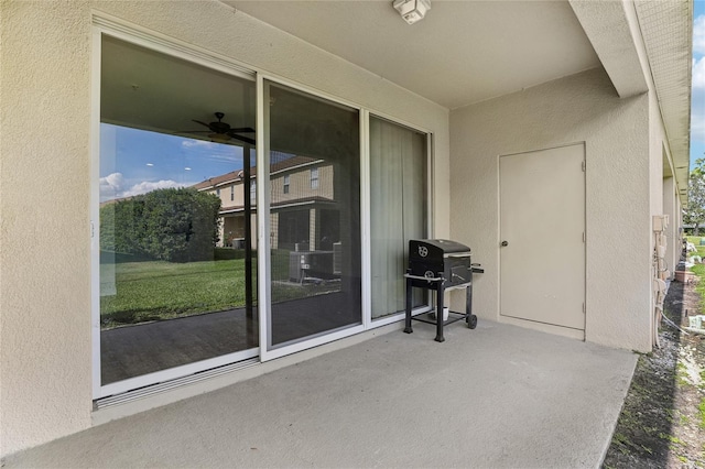 view of patio / terrace with area for grilling