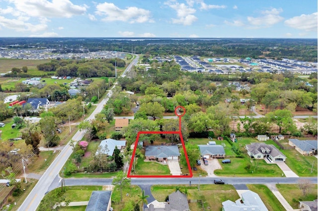 birds eye view of property featuring a residential view