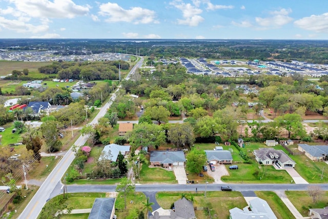 bird's eye view with a residential view