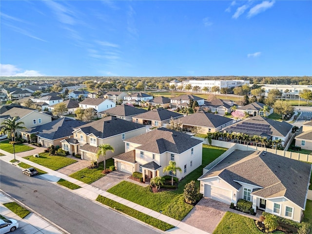 aerial view featuring a residential view