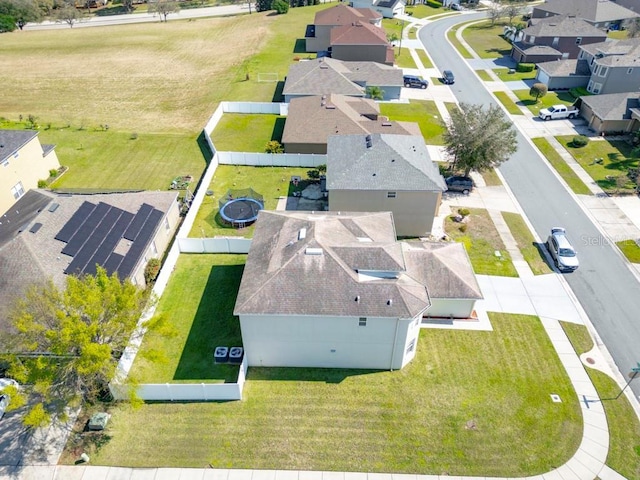 bird's eye view featuring a residential view