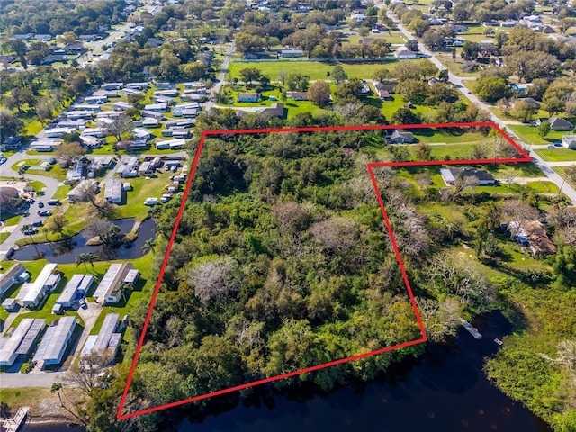 drone / aerial view with a residential view