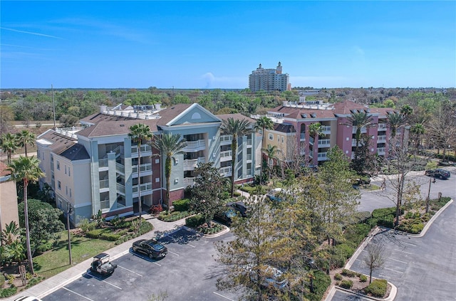 drone / aerial view featuring a view of city