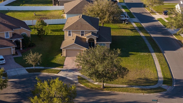 birds eye view of property featuring a residential view