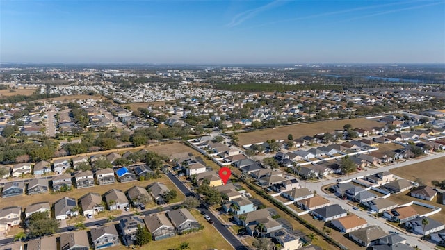 aerial view featuring a residential view