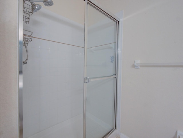 full bath featuring a shower stall