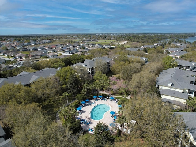 drone / aerial view featuring a residential view