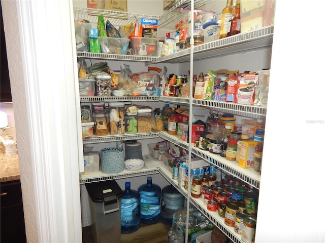 view of pantry