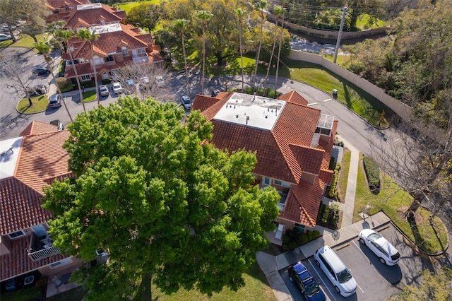 aerial view featuring a residential view