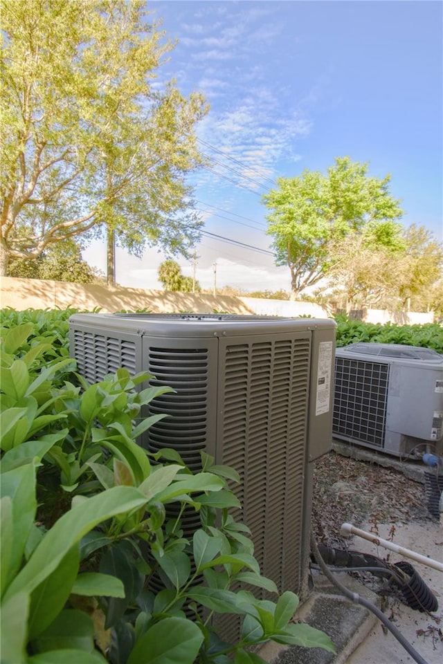 exterior details with central air condition unit