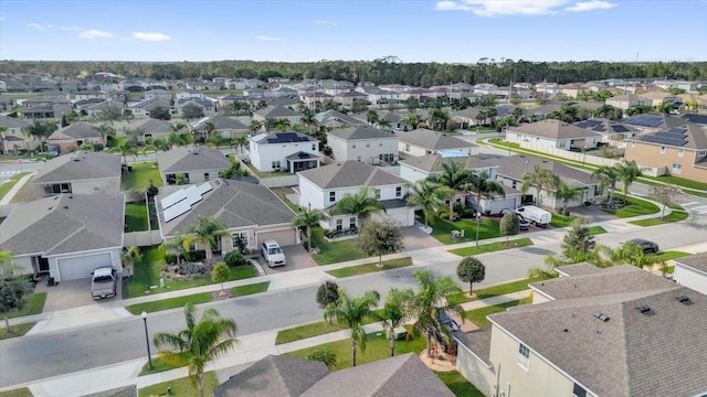 bird's eye view featuring a residential view