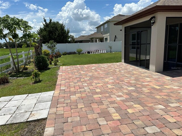 view of patio / terrace featuring a fenced backyard