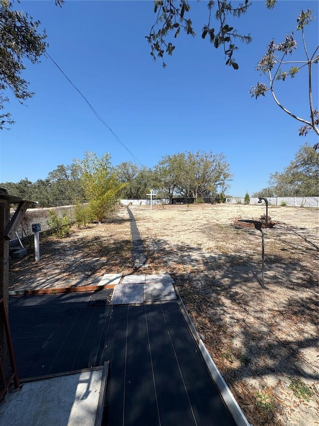 exterior space featuring fence