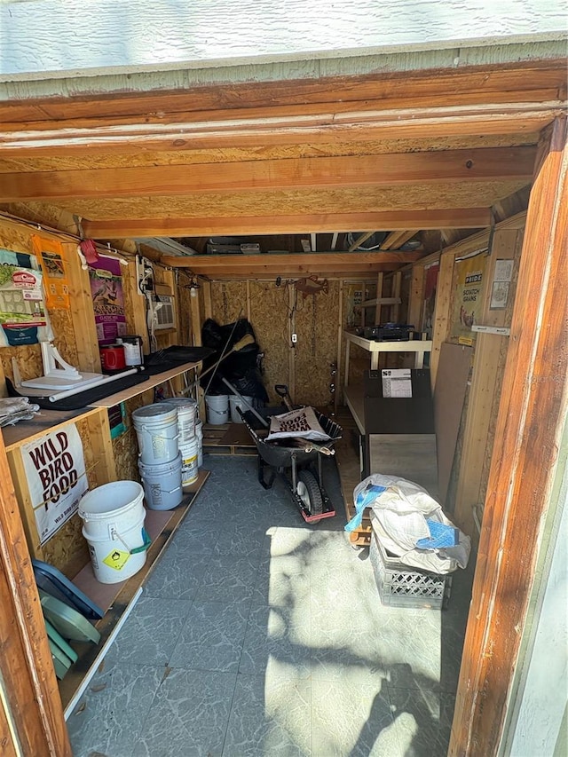 view of storage room