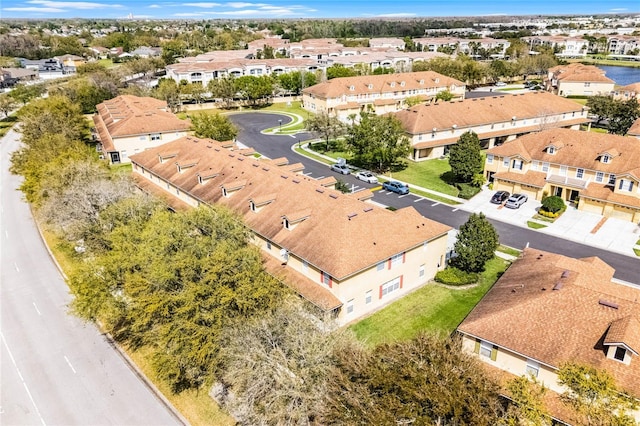 drone / aerial view with a residential view