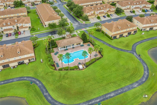 3102 Ashland Ln N Unit 3152, Kissimmee, FL 34741 - aerial view of residential area with a pool area