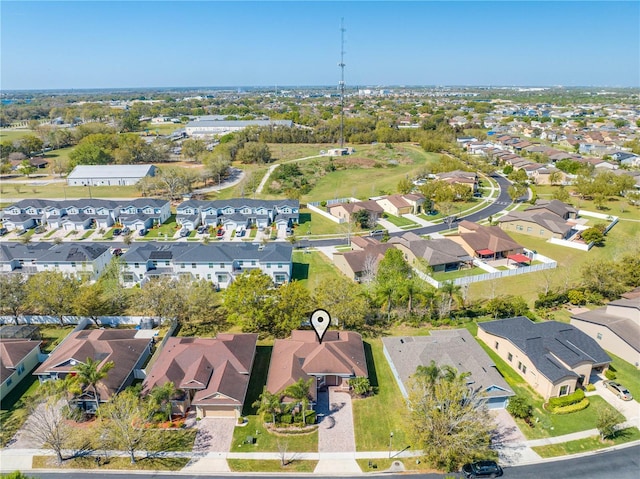 birds eye view of property featuring a residential view