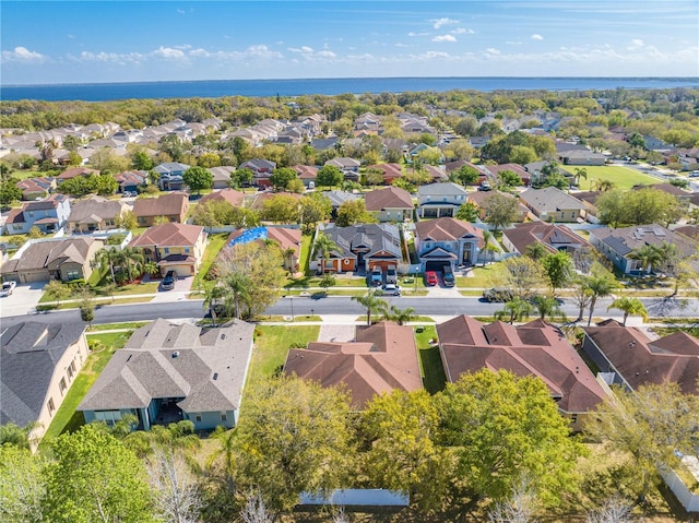 drone / aerial view featuring a residential view