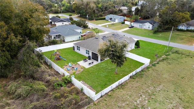 birds eye view of property featuring a residential view