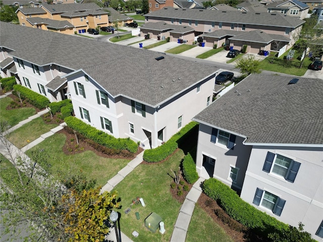 bird's eye view with a residential view