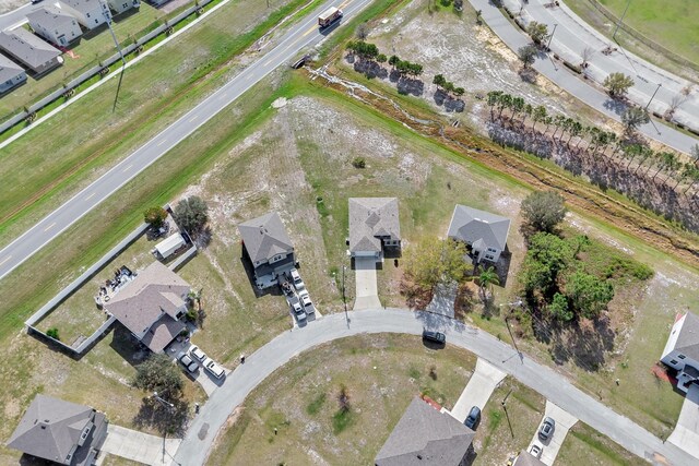 bird's eye view with a residential view