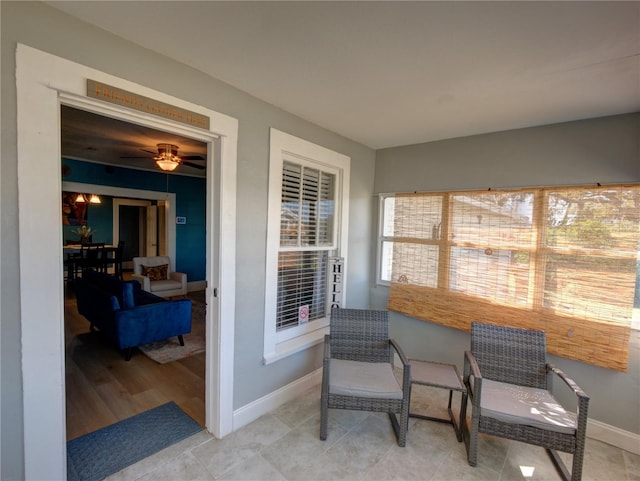 view of sunroom