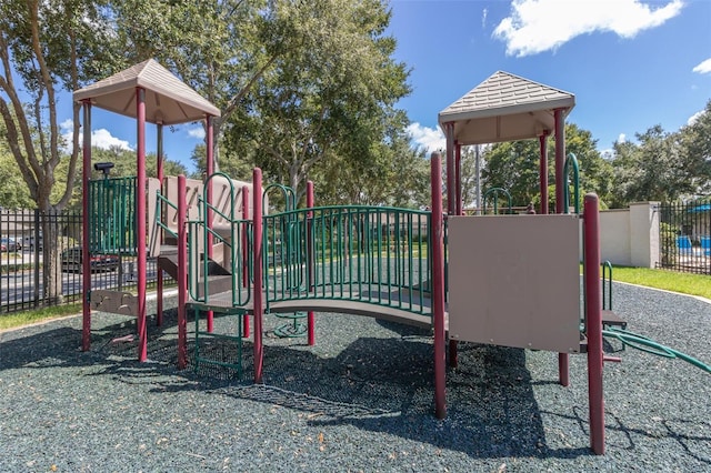 community playground featuring fence