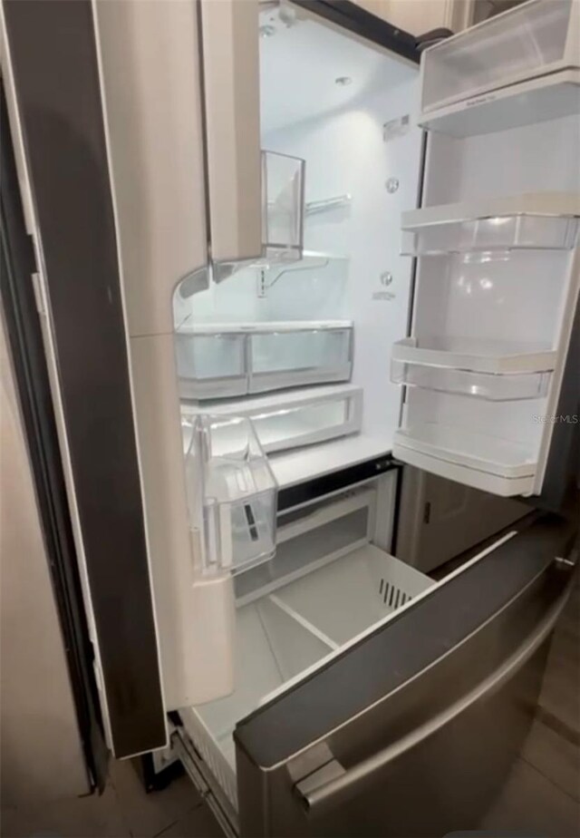 interior details with refrigerator