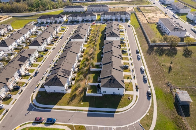 drone / aerial view with a residential view