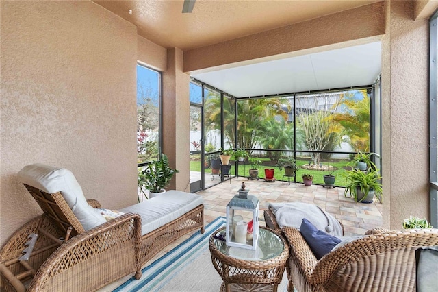 view of sunroom / solarium