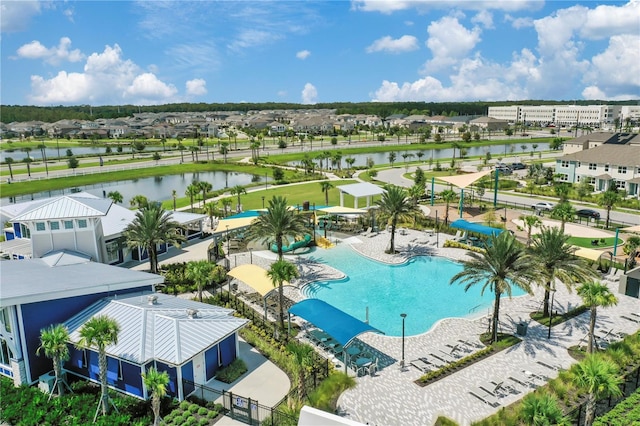 7793 Clove Hitch Way, Orlando, FL 32832 - pool with a residential view, a water view, and a patio