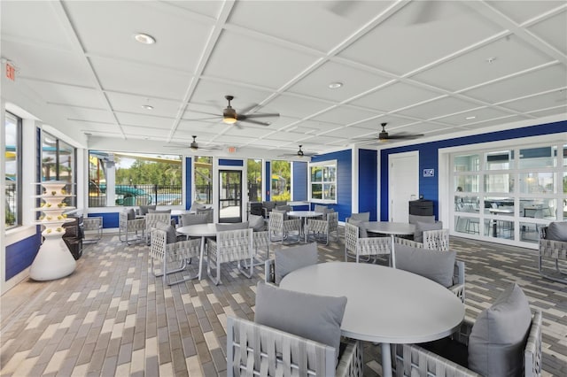 7793 Clove Hitch Way, Orlando, FL 32832 - view of patio featuring a ceiling fan and outdoor dining space