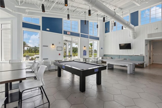 7793 Clove Hitch Way, Orlando, FL 32832 - game room with billiards and a high ceiling